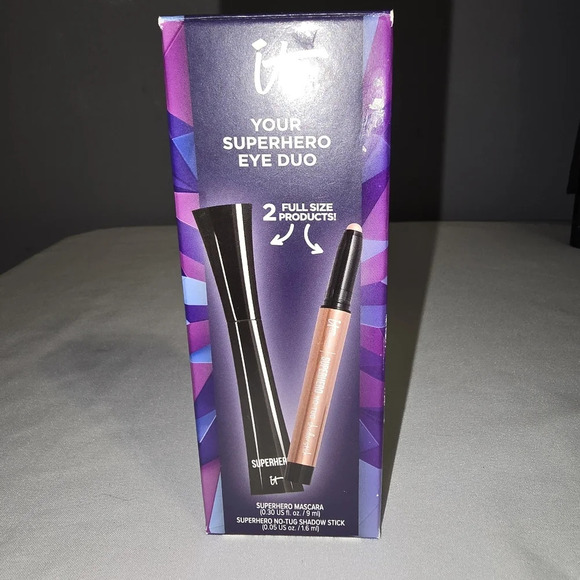 🆕🆕It Cosmetics Superhero Eye Duo (2 Full Size Products!) - NEW - Picture 1 of 3